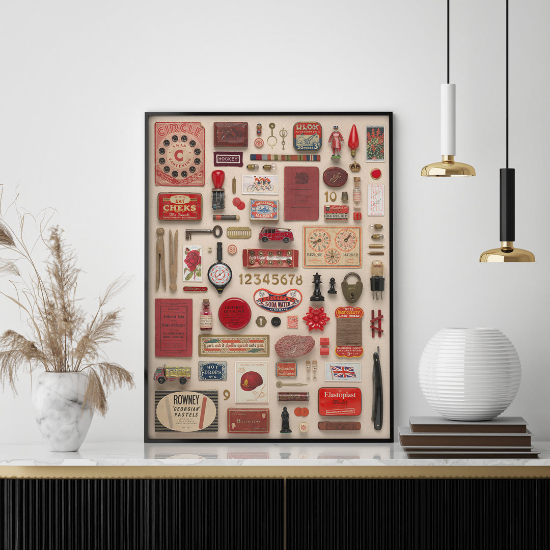 Composition in Red Giclée Art Print